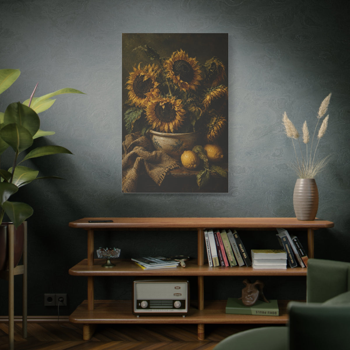 Baroque Sunflower Arrangement Wall Art & Canvas Print