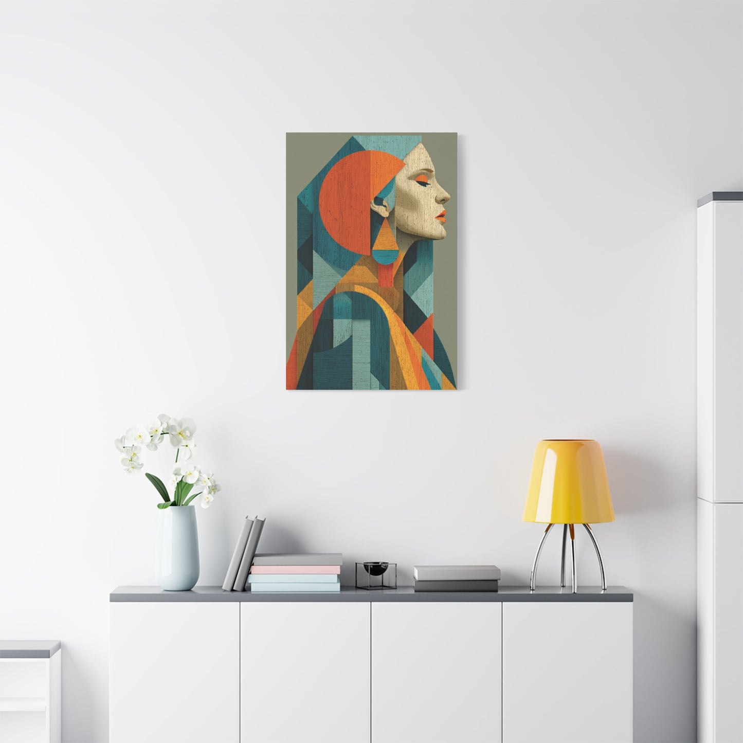 Abstract Modernist Profile Composition Wall Art & Canvas Print