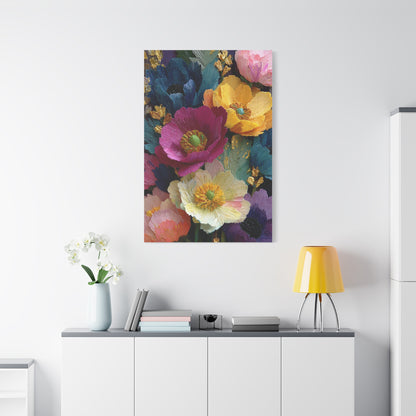Textured Floral Relief Composition Wall Art & Canvas Print