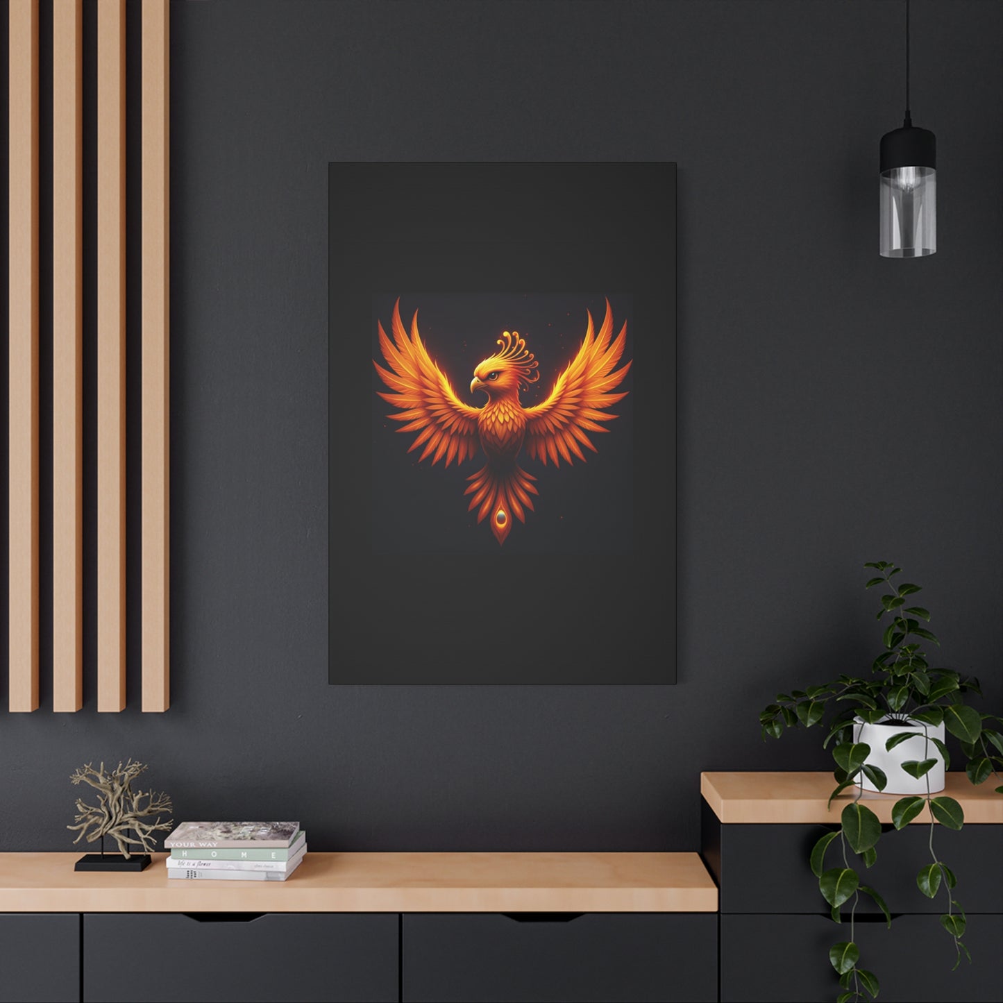 Rising Phoenix Emblem Wall Art & Canvas Print