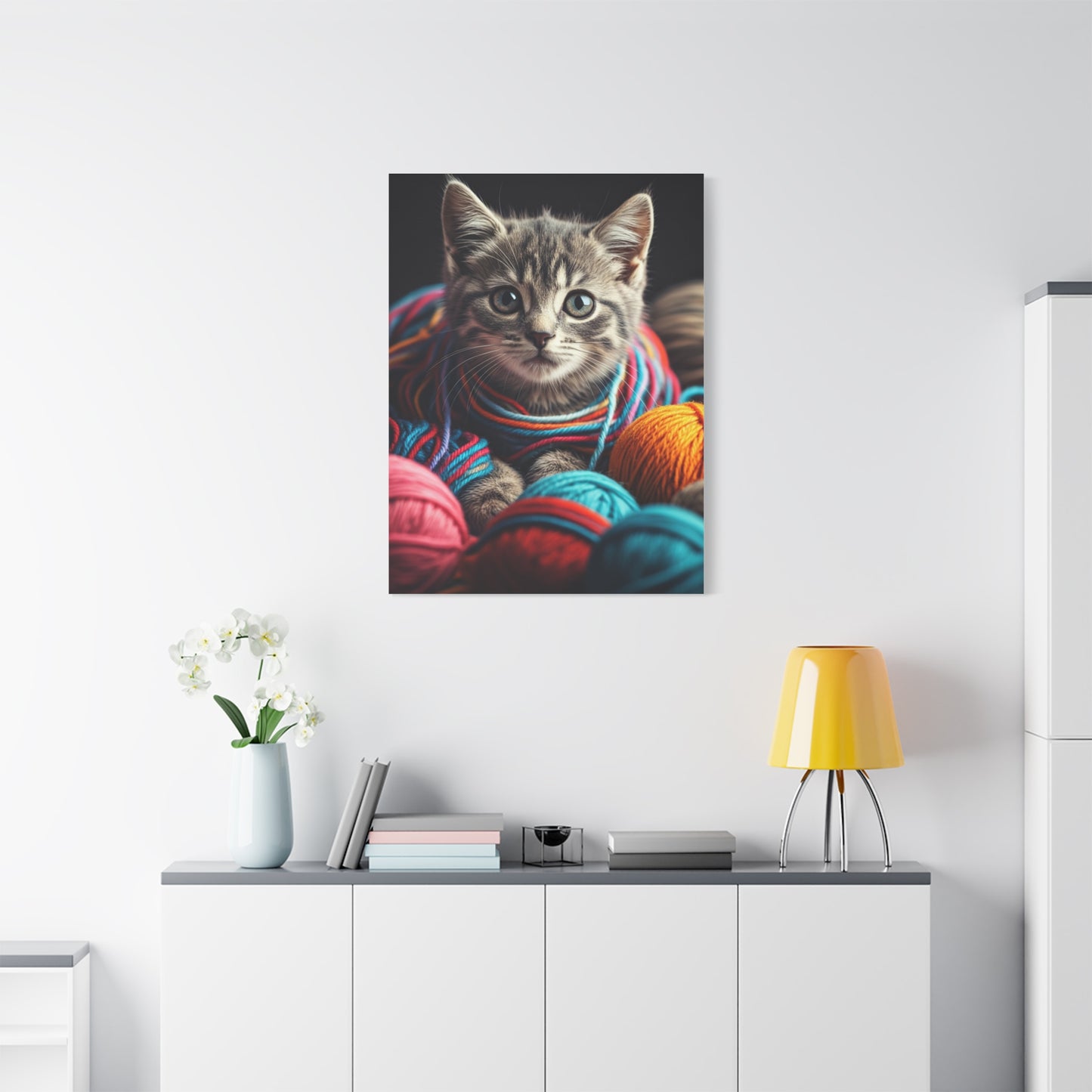 Whiskers in Wool Wall Art & Canvas Print