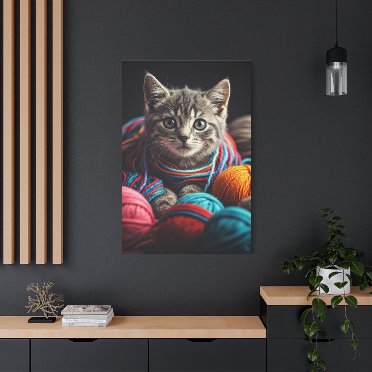 Whiskers in Wool Wall Art & Canvas Print