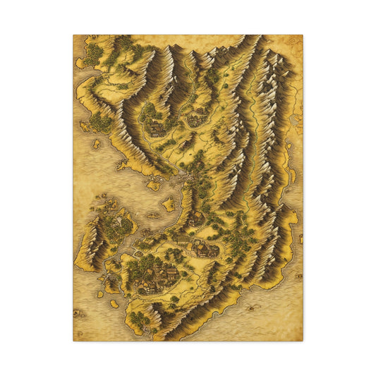 Ancient Realm Map Wall Art & Canvas Prints