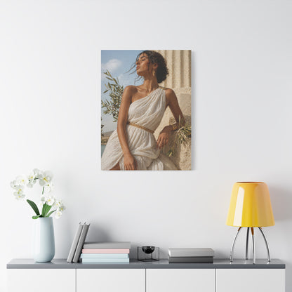 Contemporary Greek Goddess Portrait Wall Art & Canvas Print