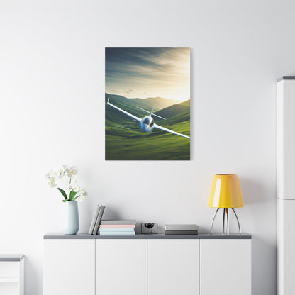 Sunset Valley Glider Flight Wall Art & Canvas Prints