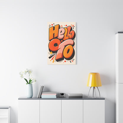 Retro Pop Typography Statement Wall Art & Canvas Print