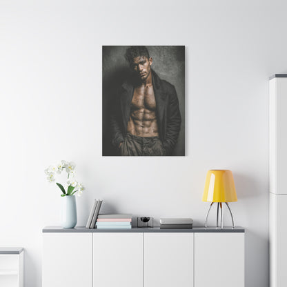 Muscular Male Editorial Portrait Wall Art & Canvas Print