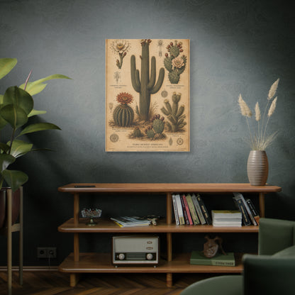 Vintage Desert Botanical Study Southwest Wall Art & Canvas Print