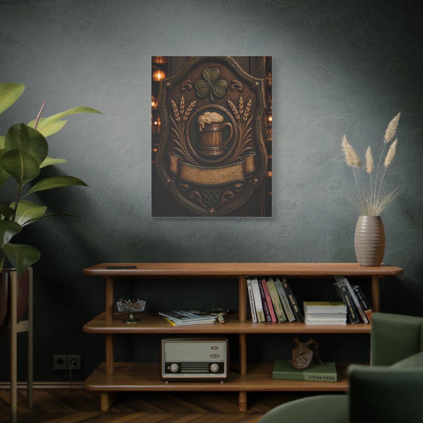 Irish Pub Heritage Crest Wall Art & Canvas Print