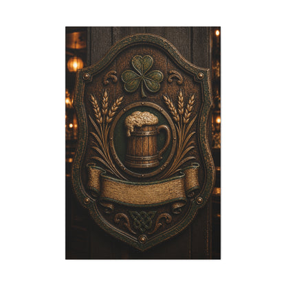 Irish Pub Heritage Crest Wall Art & Canvas Print