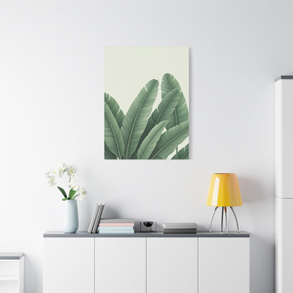 Tropical Banana Leaves Minimal Botanical Wall Art & Canvas Prints