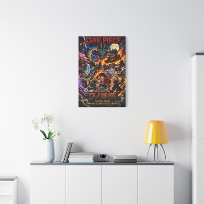 One Piece Wano Country Arc Final Battle Poster Wall Art & Canvas Print