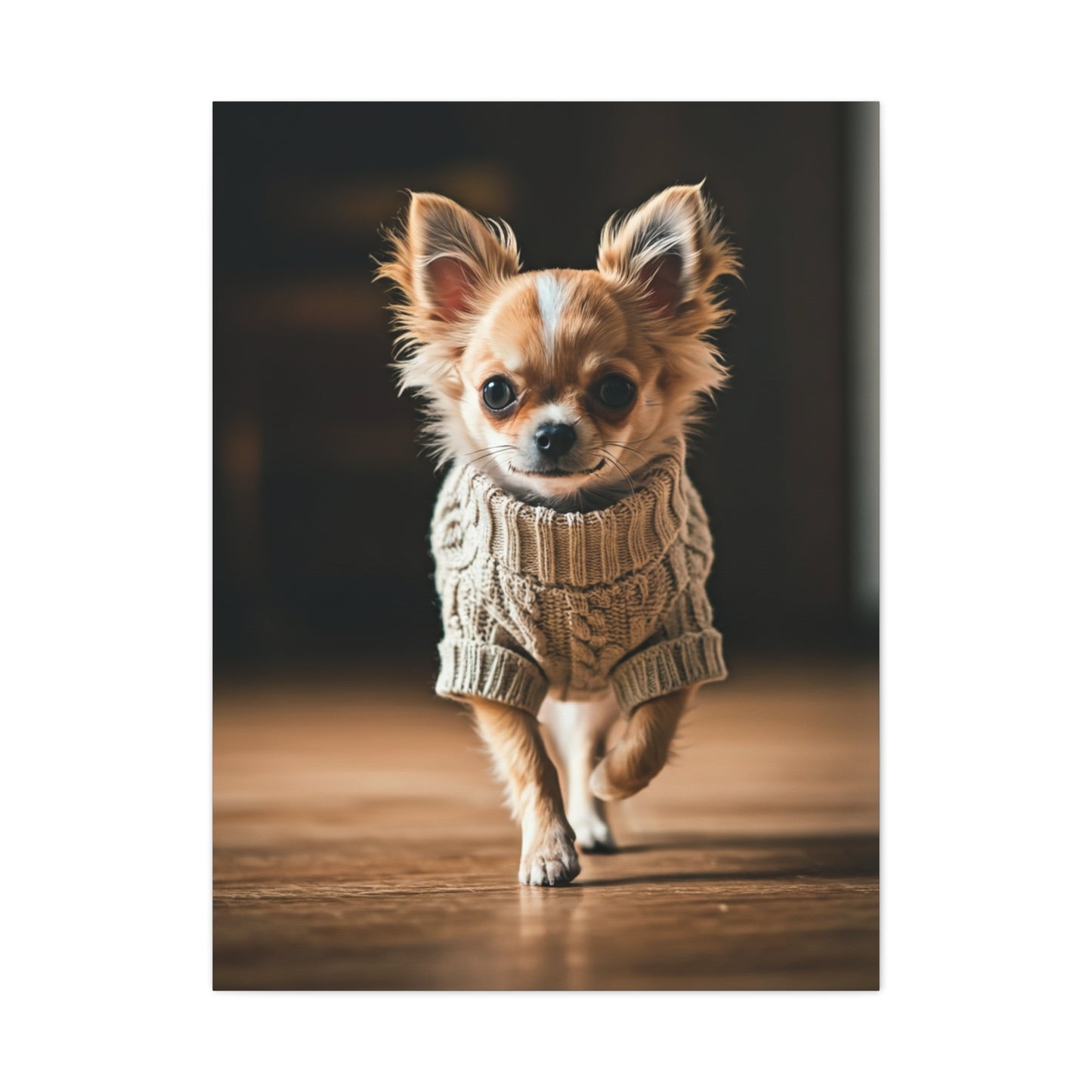 Tiny Stride Chihuahua Wall Art & Canvas Print