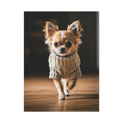 Tiny Stride Chihuahua Wall Art & Canvas Print