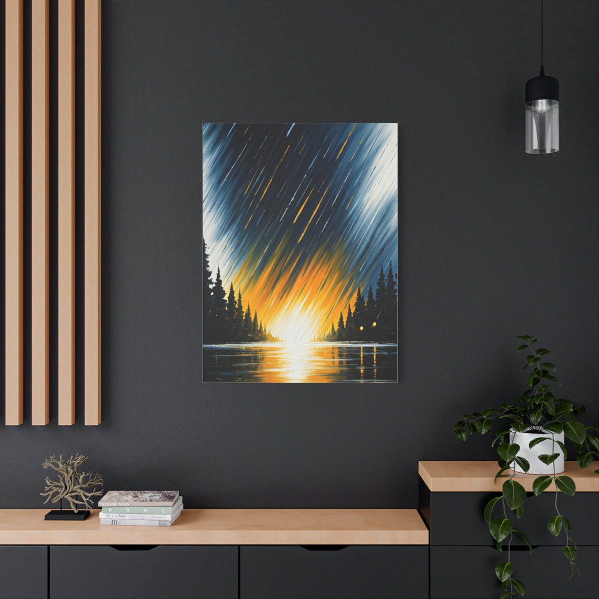 Golden Horizon Forest Landscape Wall Art & Canvas Prints
