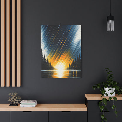 Golden Horizon Forest Landscape Wall Art & Canvas Prints