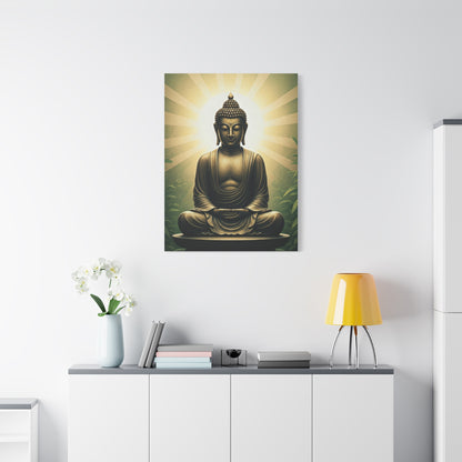 Sunburst Serenity Buddha Meditation Wall Art & Canvas Prints