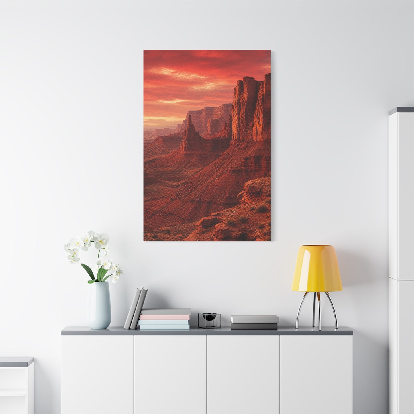 Desert Red Canyon Landscape Wall Art & Canvas Print