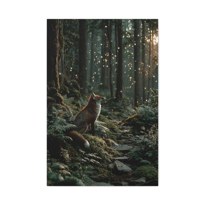Enchanted Forest Fox Wall Art & Canvas Print