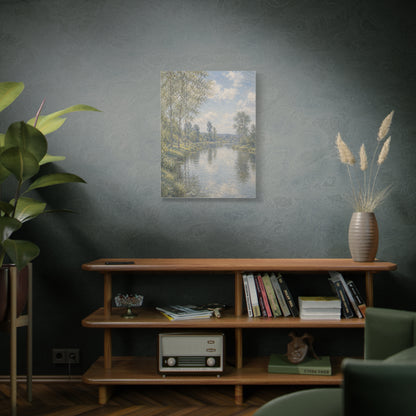 Beside Still Waters Impressionist Scripture Wall Art & Canvas Print