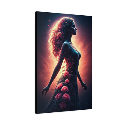 Blooming Energy Woman Wall Art & Canvas Prints