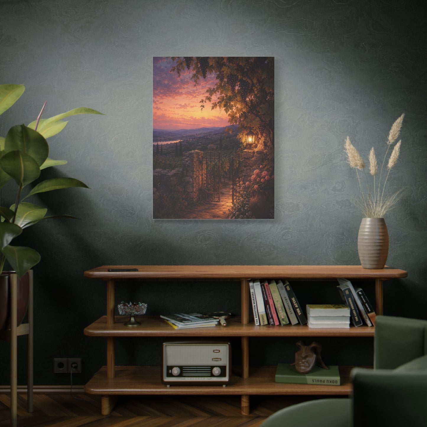 Song of Solomon Vineyard Dusk Scripture Wall Art & Canvas Print