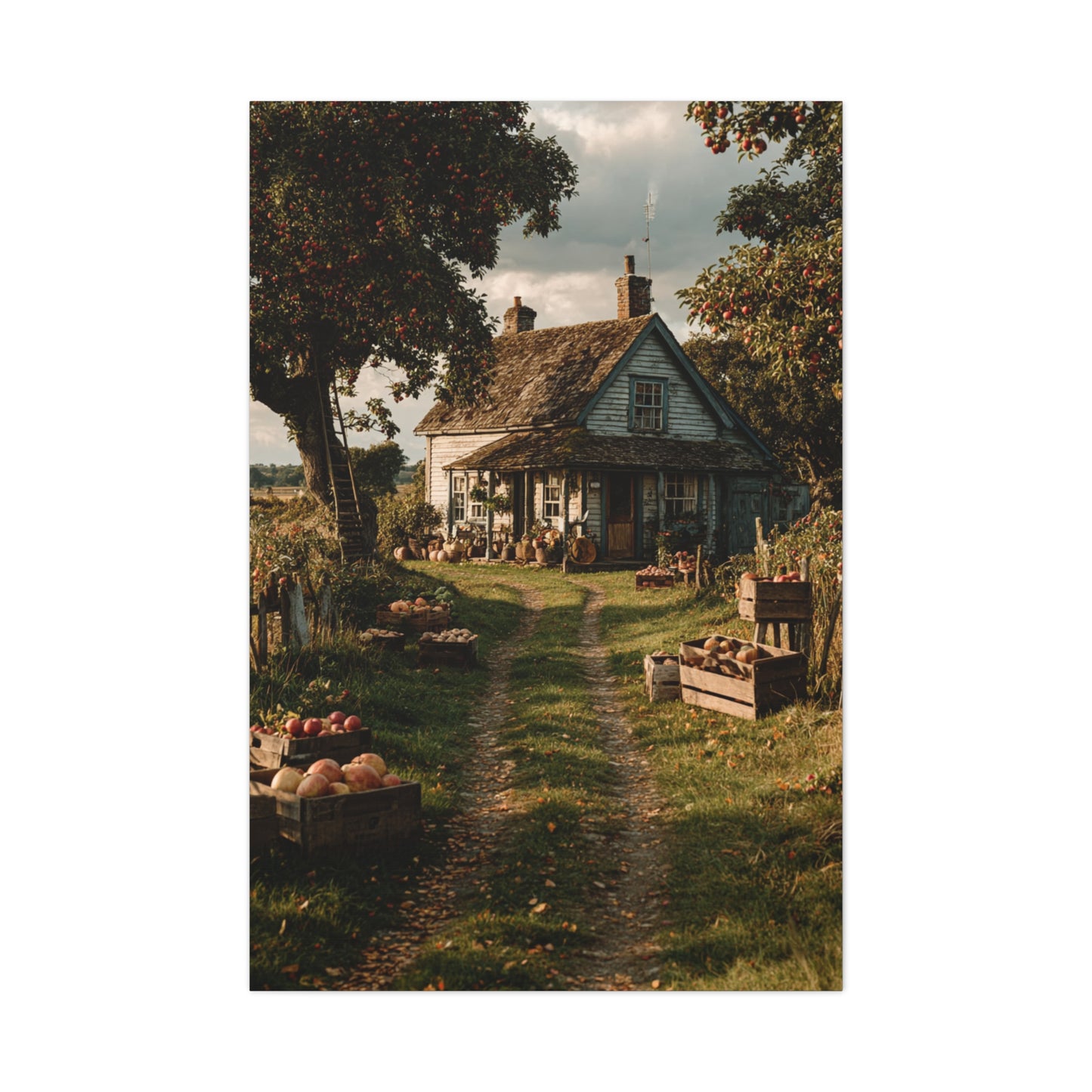 Autumn Orchard Farmhouse Harvest Wall Art & Canvas Print