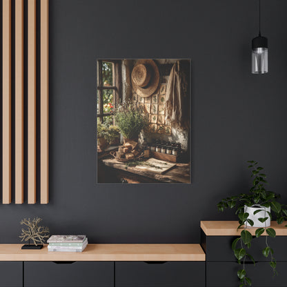 Farmhouse Herb Kitchen Still Life Wall Art & Canvas Print