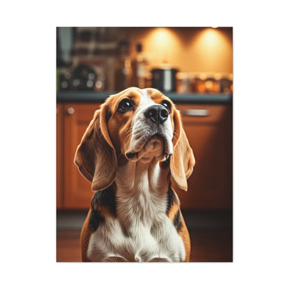 Kitchen Gaze Beagle Wall Art & Canvas Print