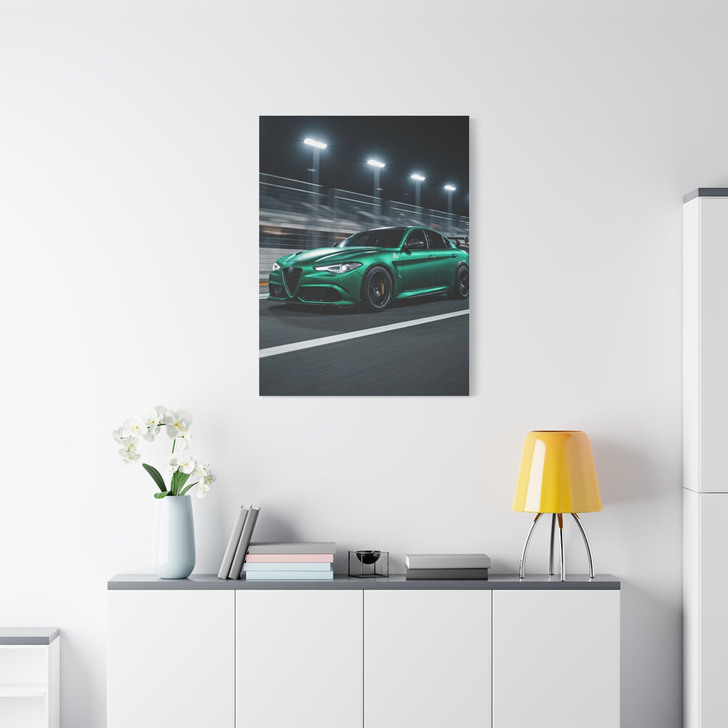 Alfa Romeo Giulia Quadrifoglio Night Circuit Stance Wall Art & Canvas Prints