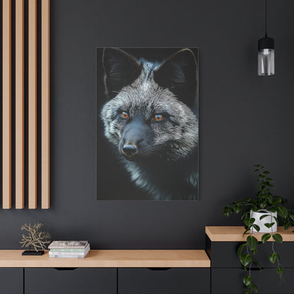 Silver Fox Velvet Portrait Wall Art & Canvas Print