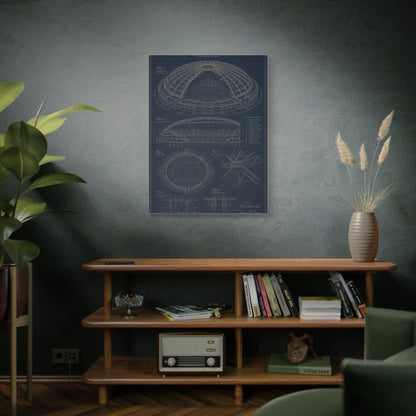 All Weather Stadium Blueprint Sports Wall Art & Canvas Print