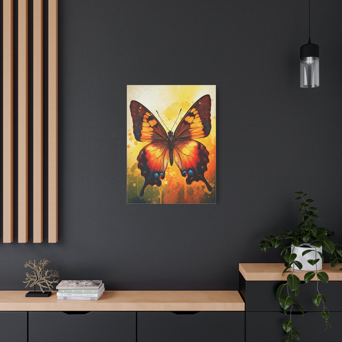 Watercolor Splash Butterfly Wall Art & Canvas Prints