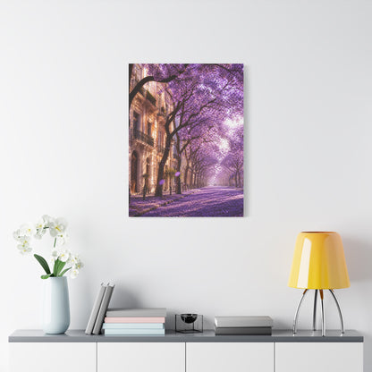 Jacaranda Blossom Boulevard Wall Art & Canvas Print