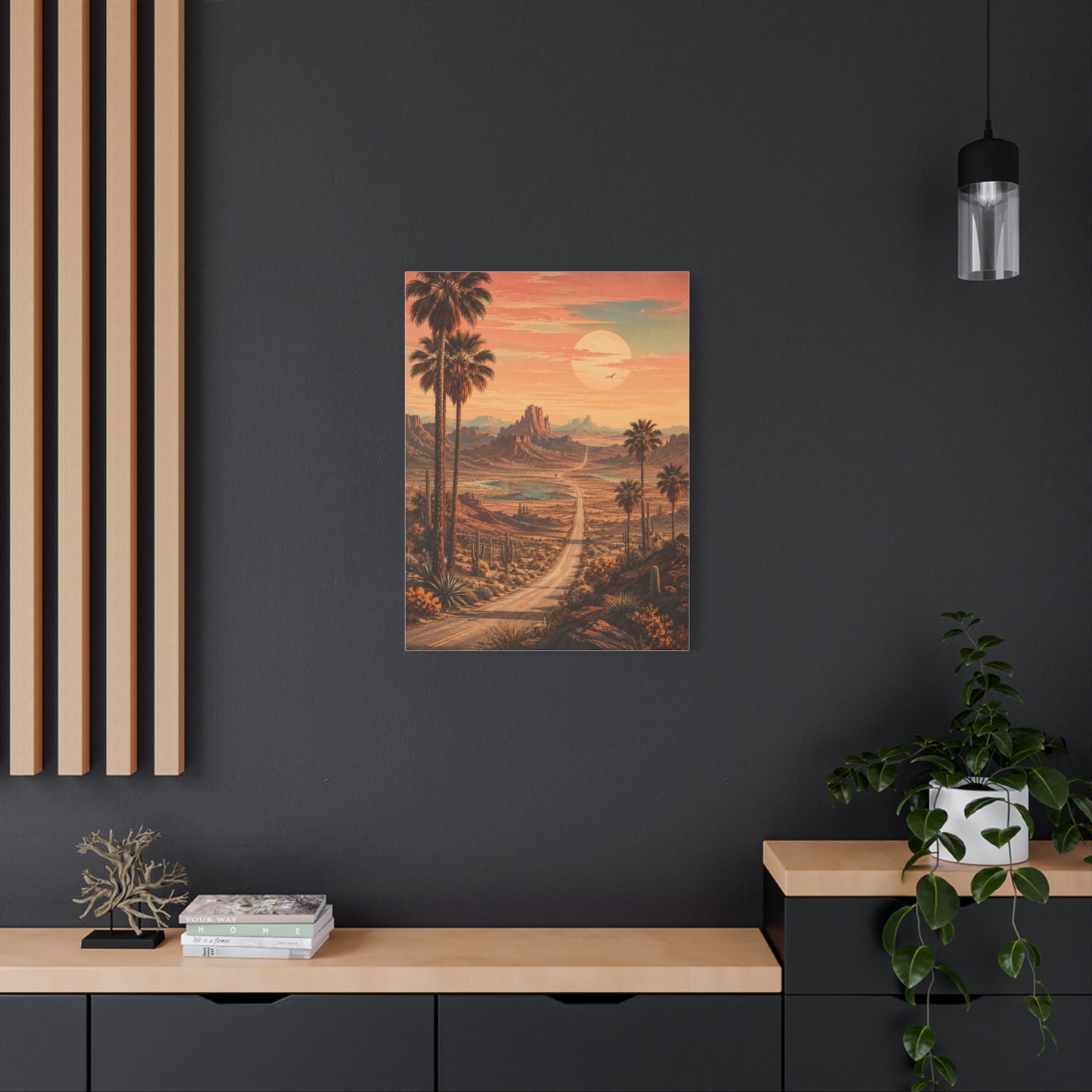 Enchanted Desert Highway Wall Art & Canvas Print