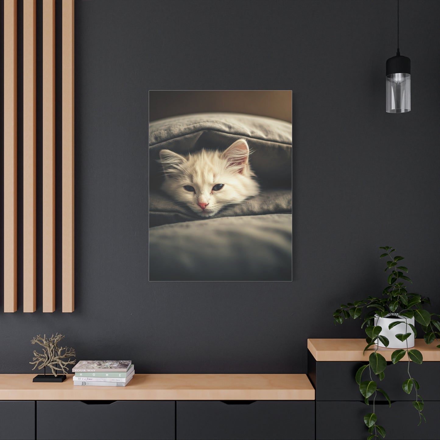 Peaceful Resting Kitten Wall Art & Canvas Prints
