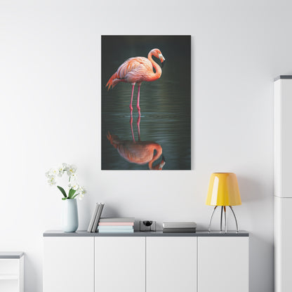 Flamingo Reflection Grace Wall Art & Canvas Prints