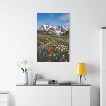 High Alpine Wildflower Meadow Wall Art & Canvas Print