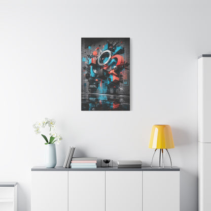 Phygital Abstract Graffiti Composition Street Wall Art & Canvas Print