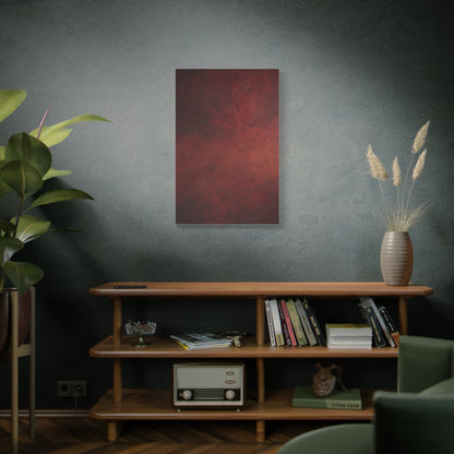 Earthy Red Wabi-Sabi Texture Abstraction Wall Art & Canvas Print