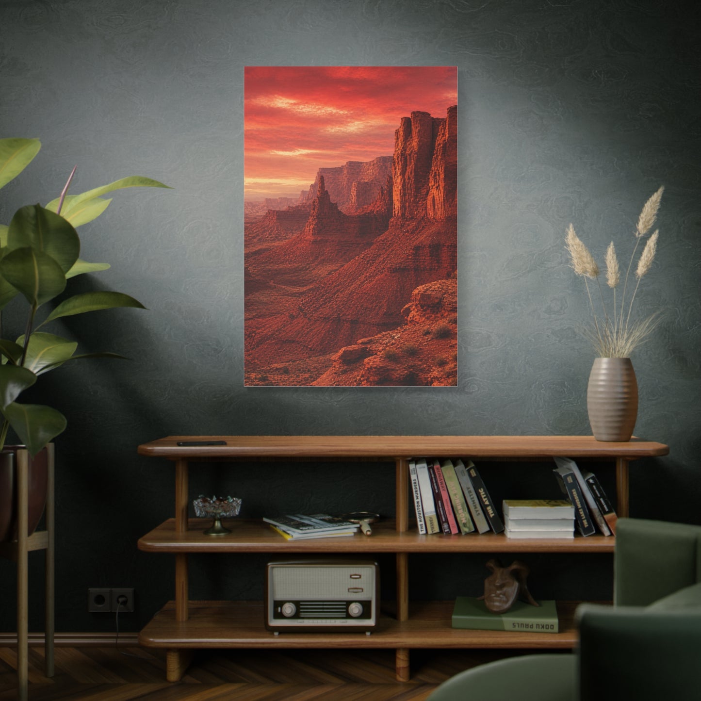 Desert Red Canyon Landscape Wall Art & Canvas Print