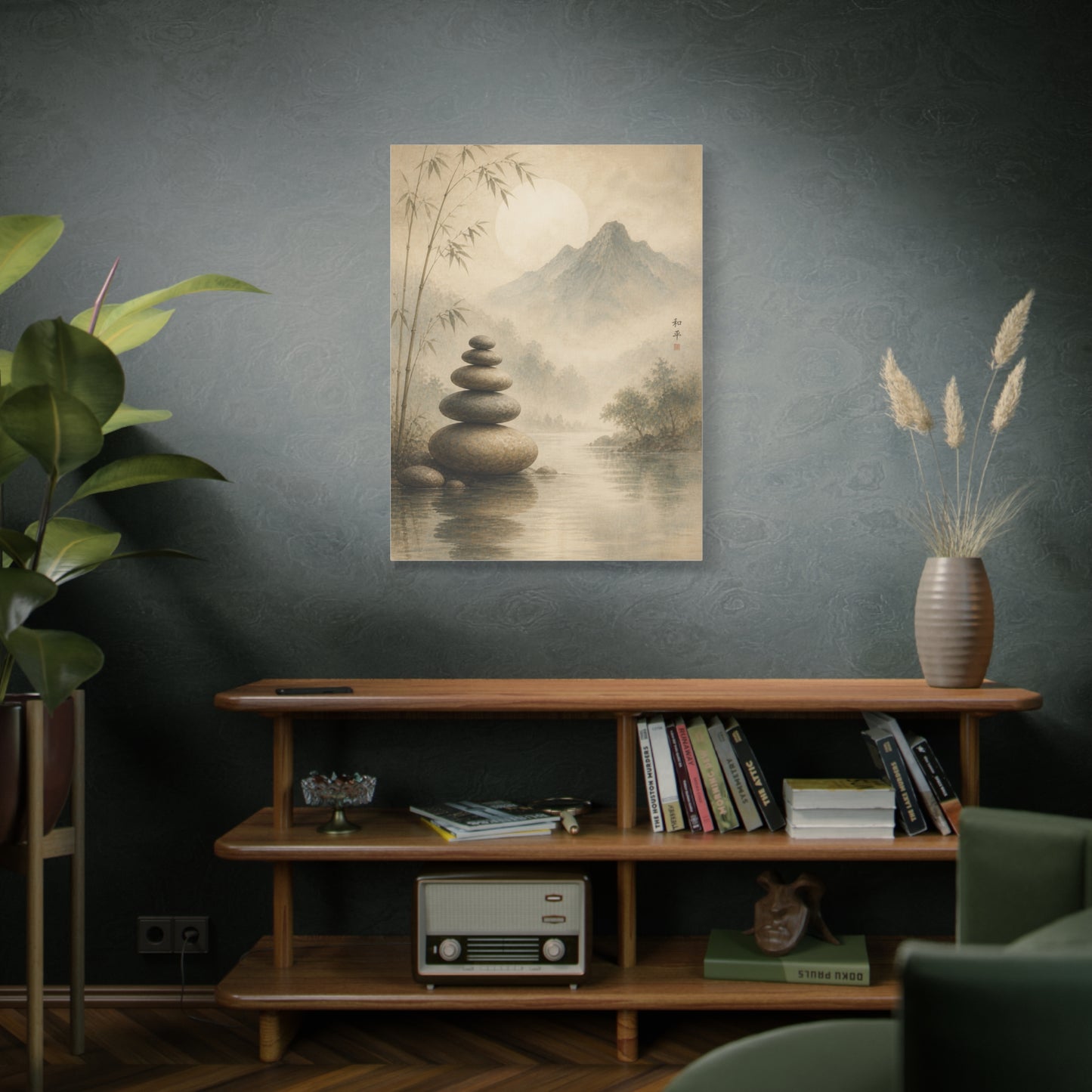 Zen Sacred Stone Landscape Wall Art & Canvas Print