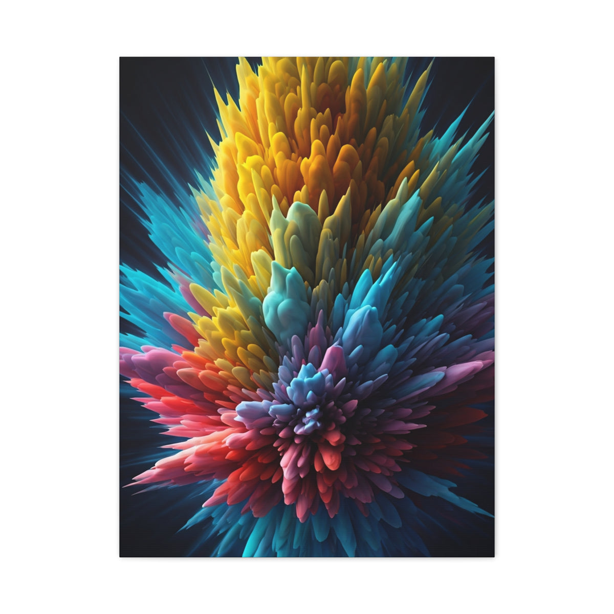 Vibrant Energy Bloom Abstract Wall Art & Canvas Prints
