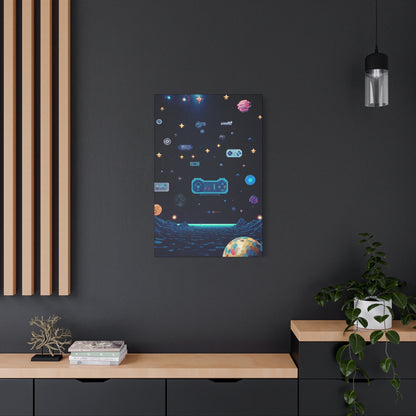 Pixel Space Arcade Wall Art & Canvas Prints