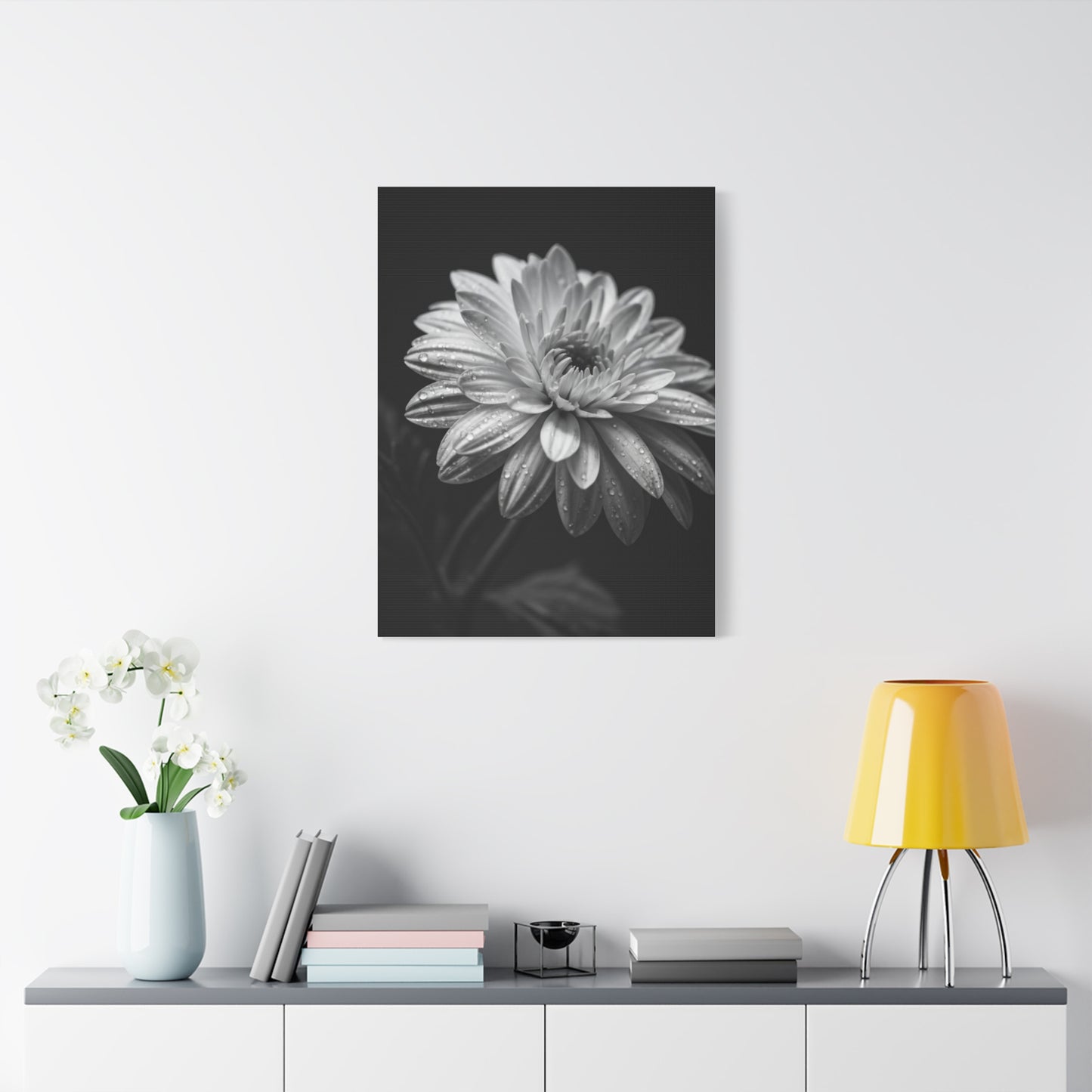 Peony Elegance in Monochrome Wall Art & Canvas Prints