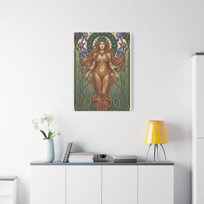 Art Nouveau Goddess Figure Wall Art & Canvas Print