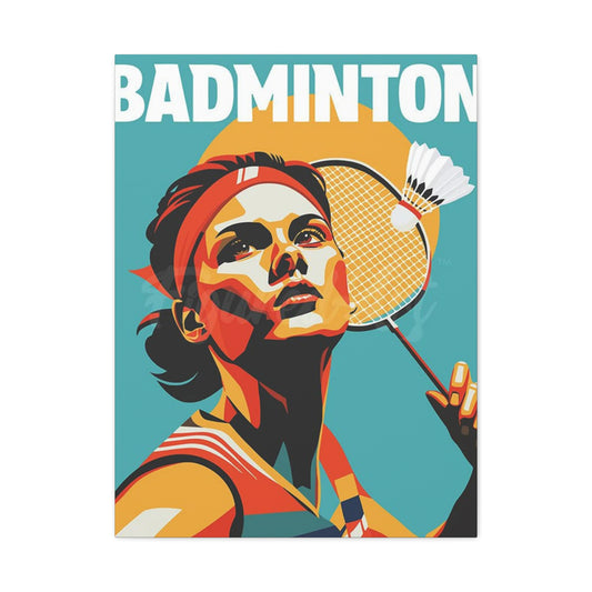 Abstract Badminton Poster Wall Art & Canvas Prints