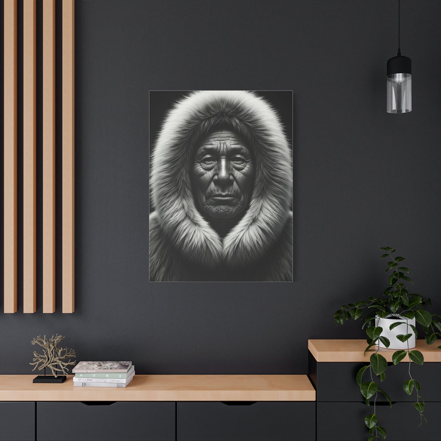 Wisdom of the Ancestors Black & White Portrait Wall Art & Canvas Prints