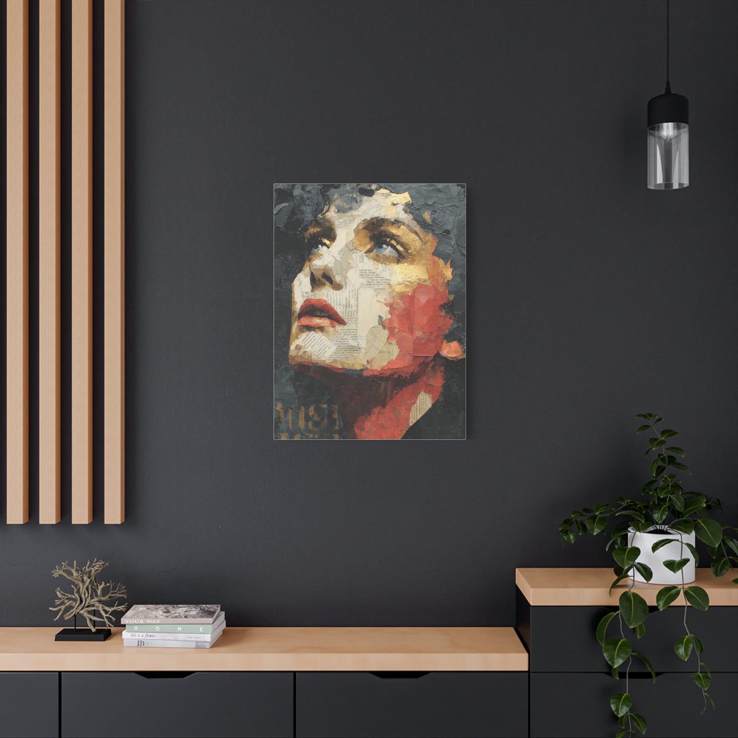 Editorial Collage Female Portrait Wall Art & Canvas Print