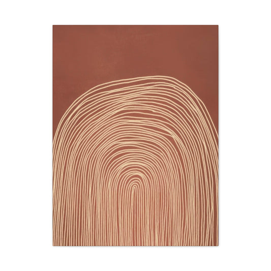 Abstract Concentrix Curves Earth Tones Wall Art & Canvas Prints